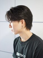 ボブ 小松(BOB)&nbsp;10代20代メンズカット毛流れニュアンスパーマセンターパート