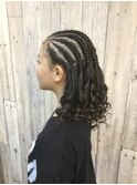 コーンローのヘアーセット