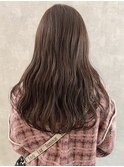 【iIIL hair lounge】ピンクブラウンくすみカラー透明感　高崎