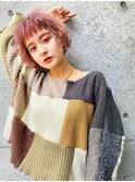 Lien☆ハイトーンピンクベージュ×ミニボブ　立川