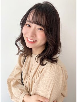 ビーハイブ 一番町店 アヴェダ(BEHIVE) 王道かわいいナチュラルミディアムスタイル