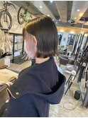 【三鷹】外ハネボブとインナーカラー◎ホワイトベージュ