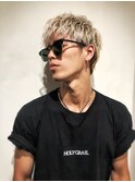 大人男子のブリーチカラー