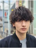 ツイストスパイラルパーマ波巻きスパイラルパーマウルフ