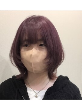 ヘアーコレクトニコ(hair collect nico) 【富山市/nico】マッシュウルフ/ラベンダーピンク