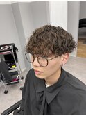 波巻きパーマ
