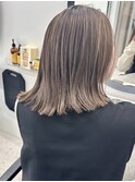 ハイライトカラー白髪染めハイライト白髪ぼかしブリーチカラー