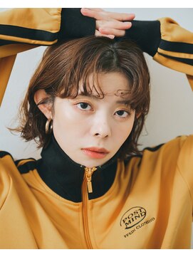 リトル 下長(little) 切りっぱなしボブ×前髪パーマ