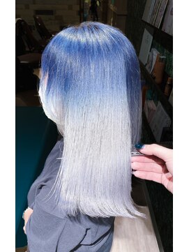 ジルバイジゼル(JILL by GiseL) Y/ブルー×ホワイト