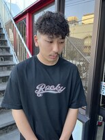 アイズ 海老名(AIZU) スペインカール メンズパーマ メンズカット 外国人風パーマ 眉毛