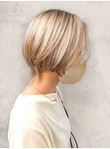 20代30代大人可愛い★小顔ボブ丸みショートウルフカット