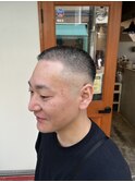 ボウズフェード　バズカット