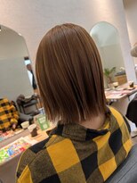 リバティ(liberty)&nbsp;外ハネボブ×ベージュ