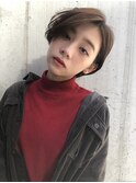 耳掛けセンターパート/ジェンダーレスショート