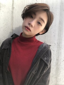 エトラ 渋谷店(etora) 耳掛けセンターパート/ジェンダーレスショート