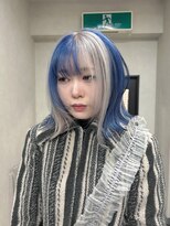 エス 天満店(esu) ブルー×ホワイトシルバー
