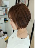 大人め 小顔ショート ことりベージュ/越谷/北越谷