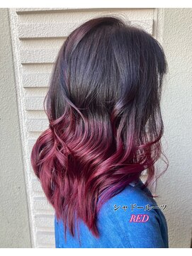 シャンプーボーイ 佐賀(SHAMPOO BOY) 韓国風ゆる巻き　【シャドールーツ/ハイトーン/グラデーション】