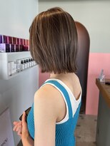 アルヴァ(ALVA)&nbsp;抜け感ボブ×ハイライト【那覇　美容室　ALVA】