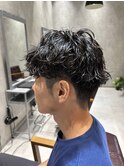 新潟メンズパーマ 波巻きスパイラル 新潟波巻き