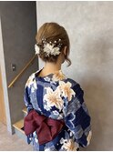 浴衣着付け/ショートさんのアレンジヘア