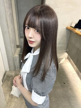 ジーナ 池袋(Zina) ミルクティーブラウン/髪質改善カラー/髪質改善/ストレート/池袋