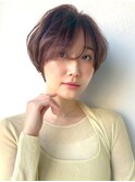 ダークアッシュ×ショートボブパーマ/艶カラー20代30代◎p大宮