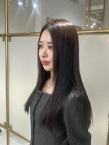 ミヨン 京橋店(miyon)&nbsp;韓国レイヤーカット×暗髪カラー×髪質改善