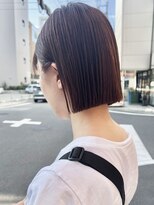 オーガニック アトリエ 大宮(organic+atelier)&nbsp;春の小顔ミニボブ◎耳かけ×前髪あり透明感カラー