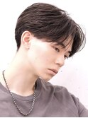 ニュアンスパーマ毛流れセンターパートコンマバング韓国マッシュ