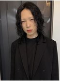 メンズボブ・メンズミディアム・スパイラルパーマ ll