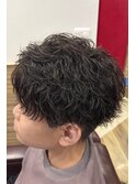 20代30代ビジネスツイストスパイラル爽やか刈り上げツーブロック