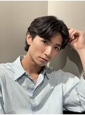 メンズカット/センターパート/パーマ/縮毛矯正/曲がる縮毛矯正