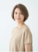 【脱白髪染め】上品ナチュラルショート×白髪ぼかしハイライト