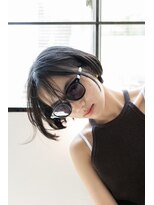 ミット バイ リトル(mit BY LITTLE) 韓国風巻きのフェザーショートくすみベージュ