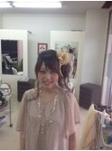 ロング　アップスタイル