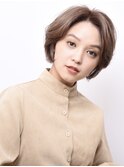 【ショートボブ センターパート】丸みのあるボブ 恵比寿 渡邉