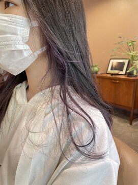 インビテーション 名古屋(invitation) インナーカラー、パープル