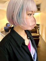 ニコフクオカヘアーメイク(NIKO Fukuoka Hair Make)&nbsp;【ハイトーンデザイン】イヤリングカラー×裾カラー