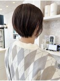 福山市美容室Caary人気 冬トレンド丸みショートボブスタイル