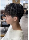 波巻きスパイラルパーマツイストスパイラルパーマメンズマッシュ