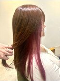 セミロング/10代/20代/30代/インナーカラー