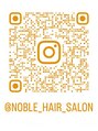ノーブル(NOBLE)&nbsp;QRコードからヘッドスパ・頭浸浴などの動画を是非ご覧ください