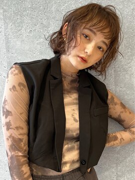 アース オーセンティック 武蔵小山店(EARTH Authentic) 武蔵小山_セミロング_ボブ_コテ巻き_ボブパーマ_コンサバ