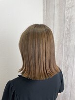 シエル 立川店(CIEL) ミルクティーベージュ×外はねボブ【CIEL×maki】