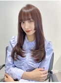 ピンクブラウン 韓国レイヤー