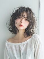 フーガヘアー 元住吉店(FUGA hair)&nbsp;くすみベージュ/ミディアムパーマ/ゆるふわパーマ☆20代30代40代