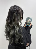 あみこみリボンヘア