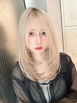 天神美容室&nbsp;ダブルカラー／レイヤーカット／ハイトーン