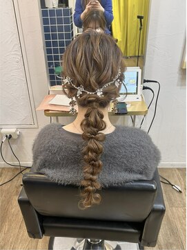 ノー バイ イオエ 西梅田(no. by ioe) ブリーチなしカラー/髪質改善/ミルクティーベージュ/小顔ヘア